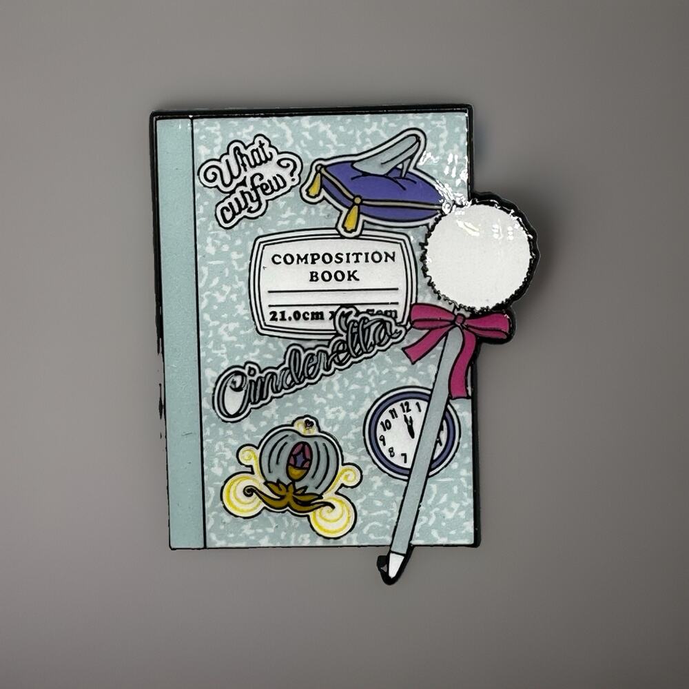 Loungefly Disney Princess Notebook Blind Enamel Pin New Open Box CINDERELLA